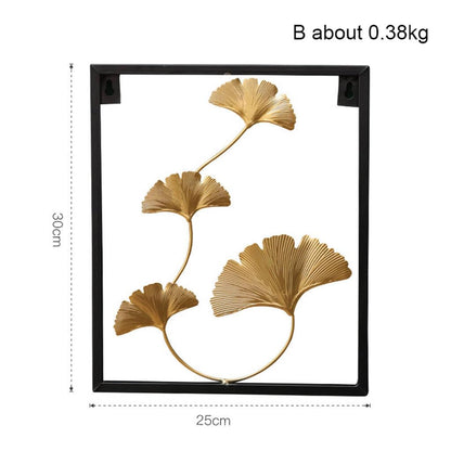 TIO'S 3D Wall Art Decor, Metal Leaves Wall Art Decoration, Creative Handmade Iron Wall Sculptures, Living Room Bedroom Artwork Hotel Decor Living Room Bedroom Kitchen Decoration - The Indie Odyssey