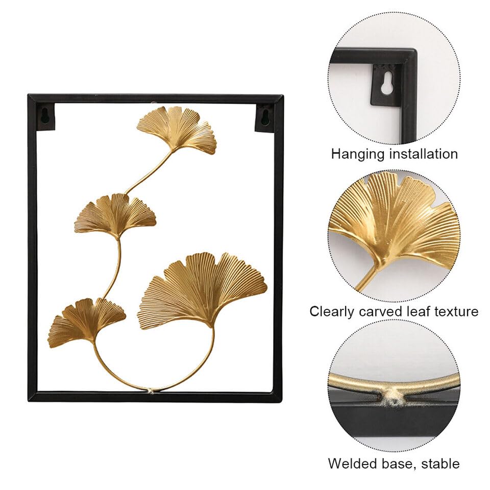 TIO'S 3D Wall Art Decor, Metal Leaves Wall Art Decoration, Creative Handmade Iron Wall Sculptures, Living Room Bedroom Artwork Hotel Decor Living Room Bedroom Kitchen Decoration - The Indie Odyssey