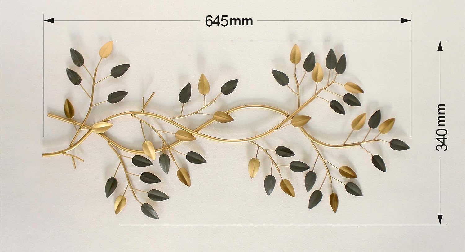 TIO's Metal Abstract Wall Art | Branches of Leaf Figures Decorative Wall Art Sculpture For Home Office, Hotel & Restaurant. - The Indie Odyssey