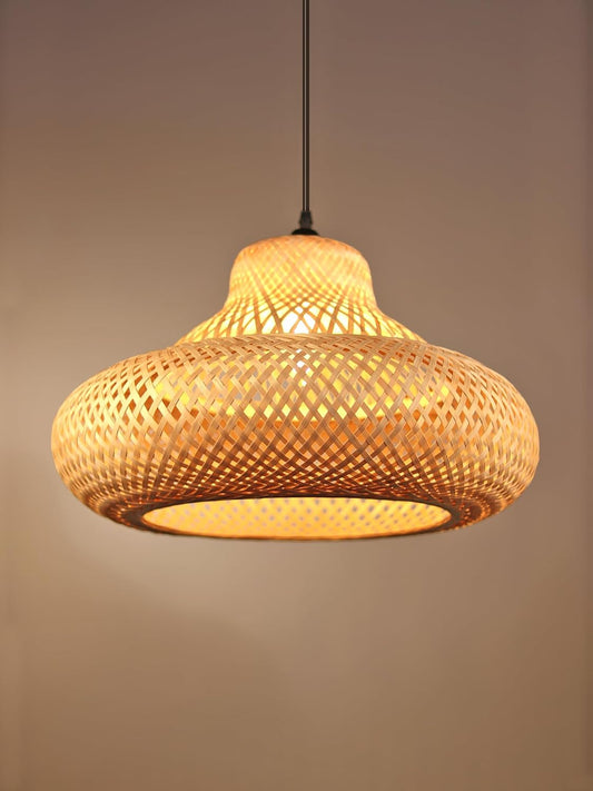 TIO's Bamboo Lampshade | Bamboo Pendant Lights | Boho Pendant Lamp | Cane Lampshade | Rattan Lamp Shade | Wicker Lamp