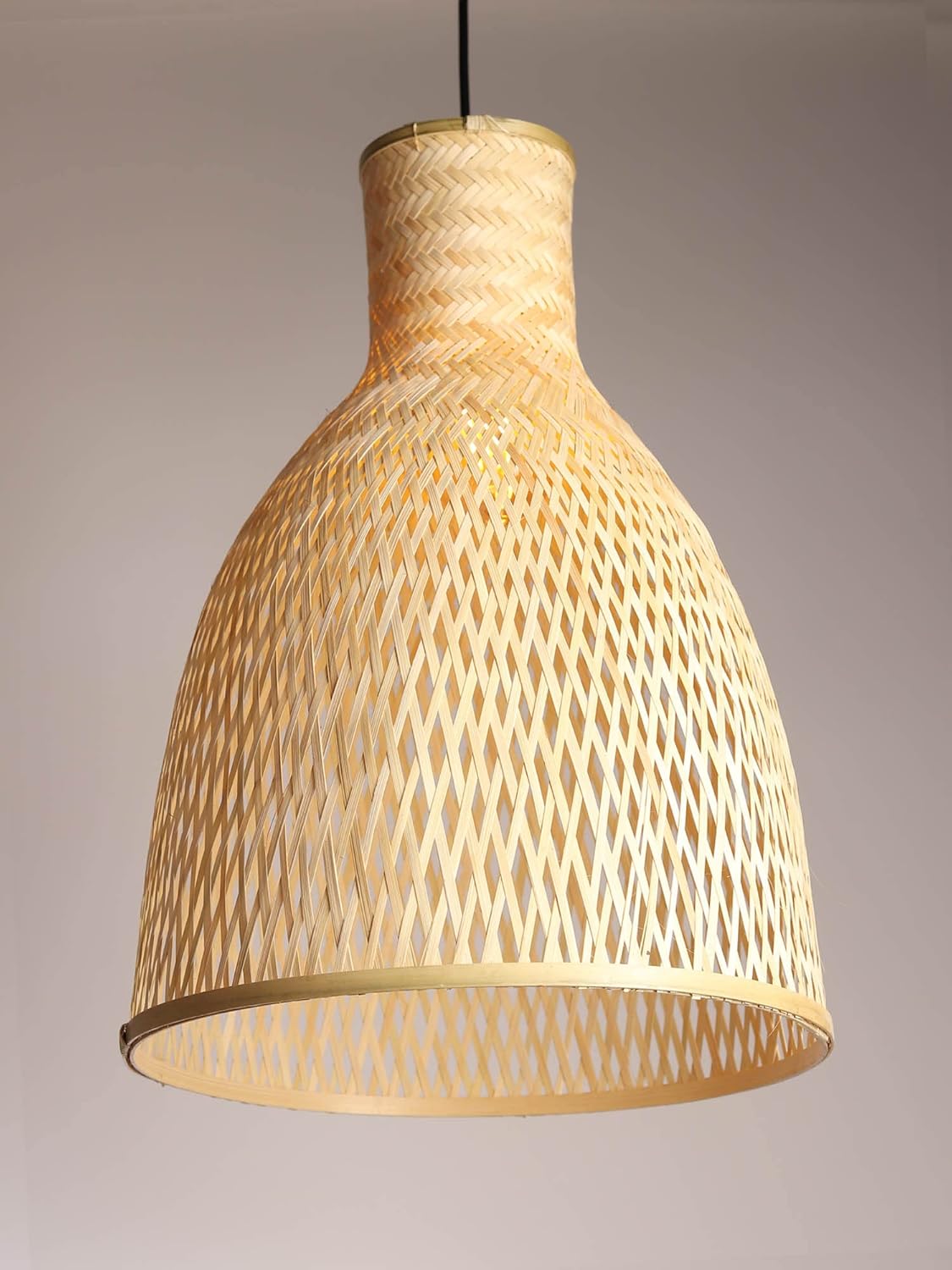 TIO'S Bamboo Lamp shade | Bamboo Pendant Lights | Boho Lamp Shade | Cane Lamp Shade | Rattan Lamp Shade | Wicker Lampshade