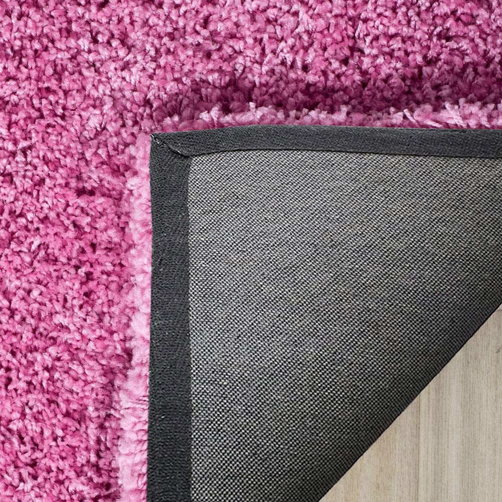 TIO's Soft Fluffy Shag Area Rugs for Living Room, Shaggy & Luxury Non-Slip | Baby Pink