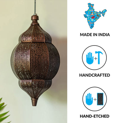 TIO's Iron Pendant Lights for Ceiling Lamp Pendant Lamp & Hanging Lights (Without Bulb), Dark Brown(Corded Electric) - The Indie Odyssey