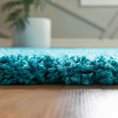 TIO's Soft Fluffy Shag Area Rugs for Living Room, Shaggy & Luxury Non-Slip | Light Blue