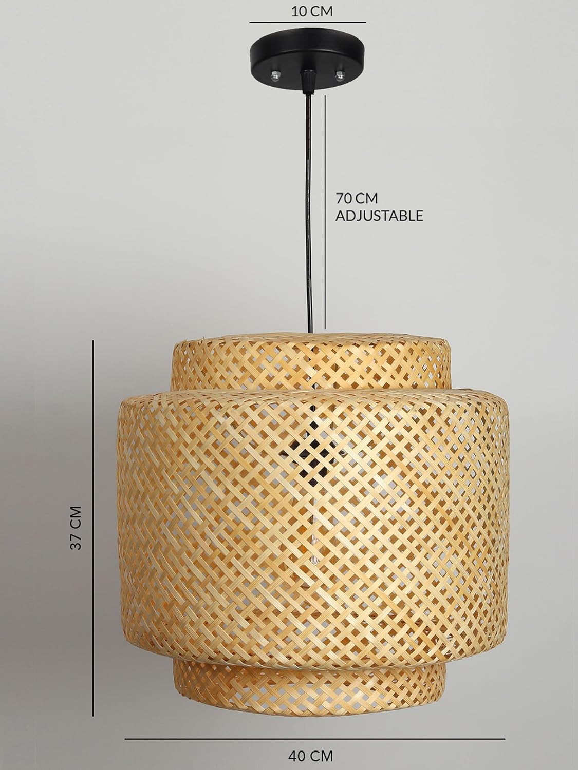 TIO's Bamboo Lamp shade | Bamboo Pendant Lamp | Boho Lamp Shade | Cane Lamp Shade | Rattan Lamp Shade | Wicker Lampshade