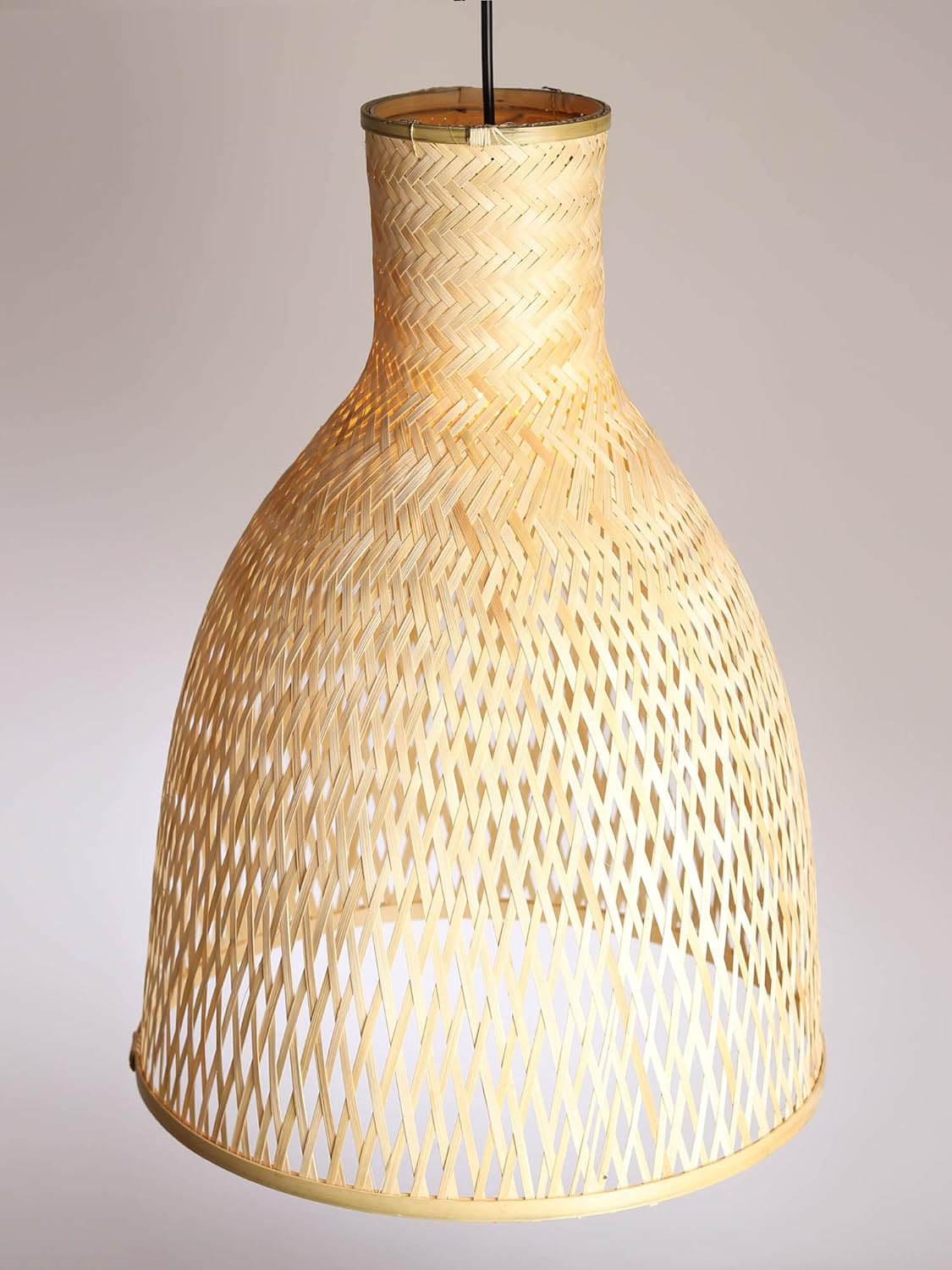 TIO'S Bamboo Lamp shade | Bamboo Pendant Lights | Boho Lamp Shade | Cane Lamp Shade | Rattan Lamp Shade | Wicker Lampshade