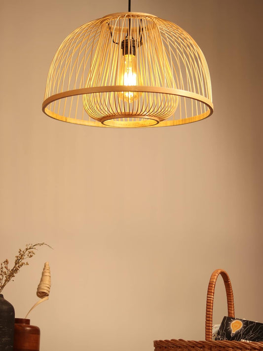 TIO's Bamboo Lamps | Bamboo Pendant Lamp | Boho Lampshade | Cane Lampshade | Luxury Rattan Lamps | Bamboo Hanging Lampshade