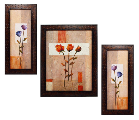 TIO'S Floral Paintings Set Of 3