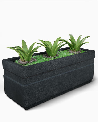 TIO's Rectangle Pots for Plants Highly Durable Polymers Lightweight Indoor Outdoor Flower Pot Gamla Tree Planter Container Planters for Living Room, Balcony Garden