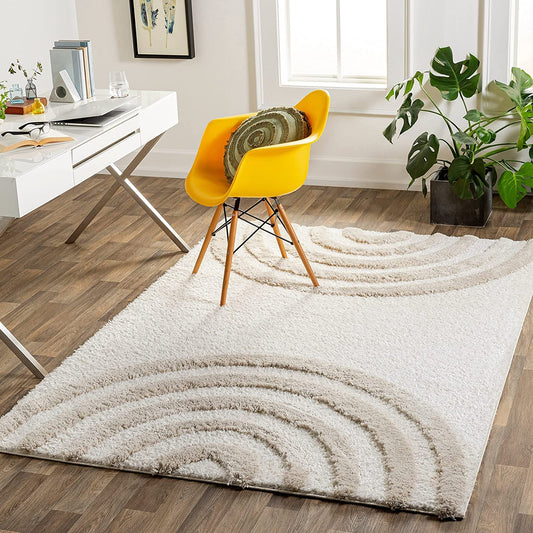 TIO's Soft Fluffy Shag Area Rugs for Living Room, Shaggy Floor Carpet for Bedroom, Cute Luxury Non-Slip