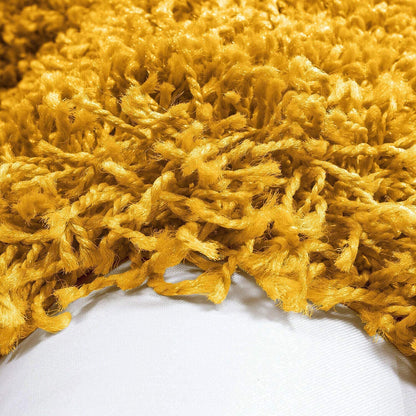 TIO's Soft Fluffy Shag Area Rugs for Living Room, Shaggy & Luxury Non-Slip | Mustard Yellow