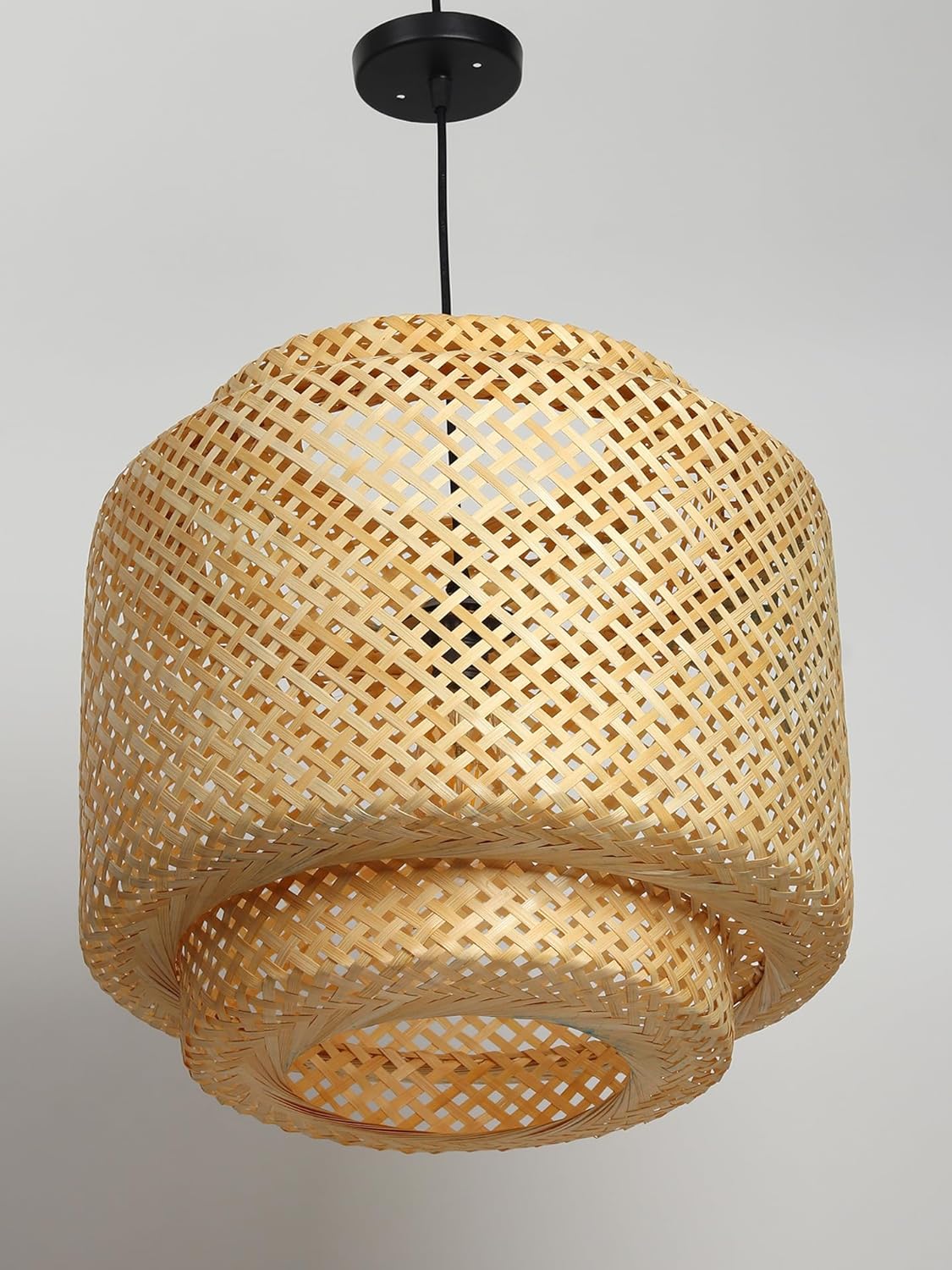 TIO's Bamboo Lamp shade | Bamboo Pendant Lamp | Boho Lamp Shade | Cane Lamp Shade | Rattan Lamp Shade | Wicker Lampshade