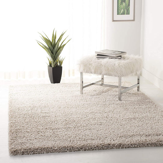 TIO's Soft Fluffy Shag Area Rugs for Living Room, Shaggy & Luxury Non-Slip | Beige