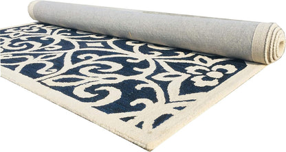 TIO's Hand Made Modern Design - Export Quality Carpets for Living Room, Blue