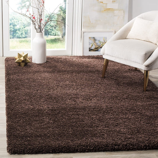 TIO's Soft Fluffy Shag Area Rugs for Living Room, Shaggy & Luxury Non-Slip | Brown