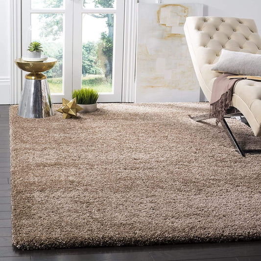 TIO's Soft Fluffy Shag Area Rugs for Living Room, Shaggy & Luxury Non-Slip | Brown