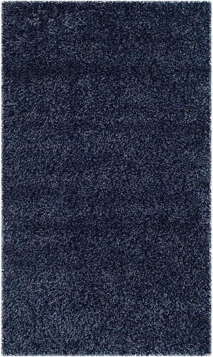 TIO's Soft Fluffy Shag Area Rugs for Living Room, Shaggy & Luxury Non-Slip | Dark Blue