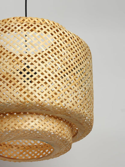 TIO's Bamboo Lamp shade | Bamboo Pendant Lamp | Boho Lamp Shade | Cane Lamp Shade | Rattan Lamp Shade | Wicker Lampshade