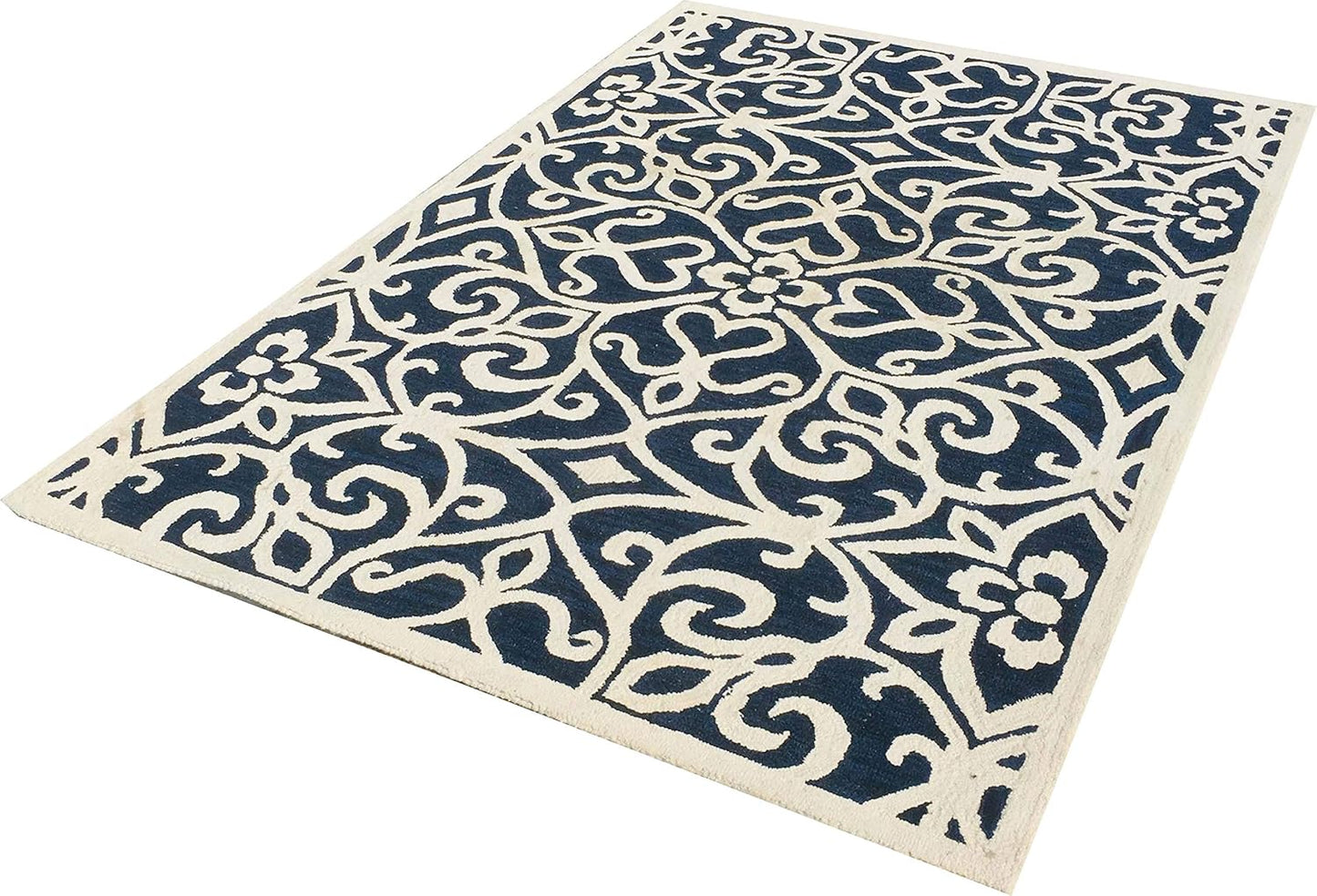 TIO's Hand Made Modern Design - Export Quality Carpets for Living Room, Blue