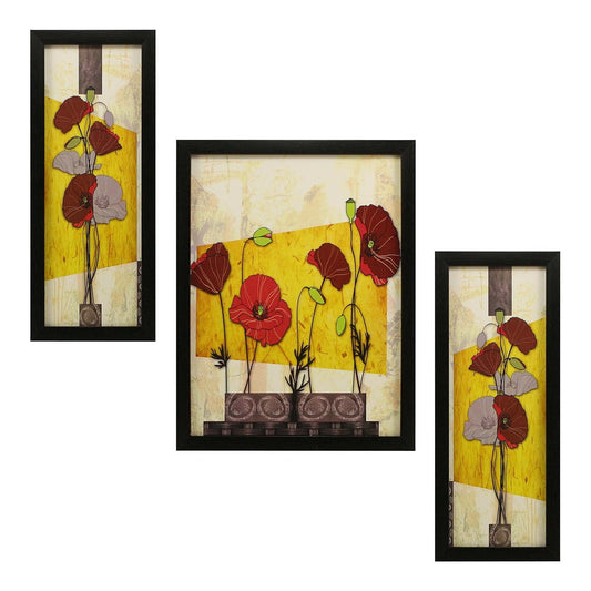 TIO'S Floral painting set of 3