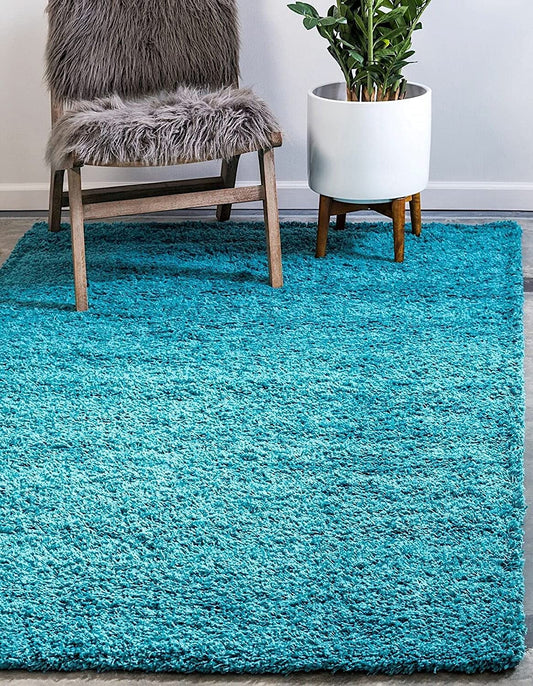 TIO's Soft Fluffy Shag Area Rugs for Living Room, Shaggy & Luxury Non-Slip | Light Blue