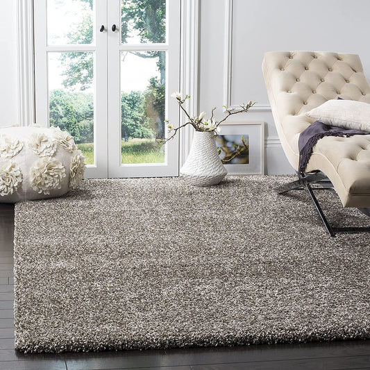 TIO's Soft Fluffy Shag Area Rugs for Living Room, Shaggy & Luxury Non-Slip | Light Grey