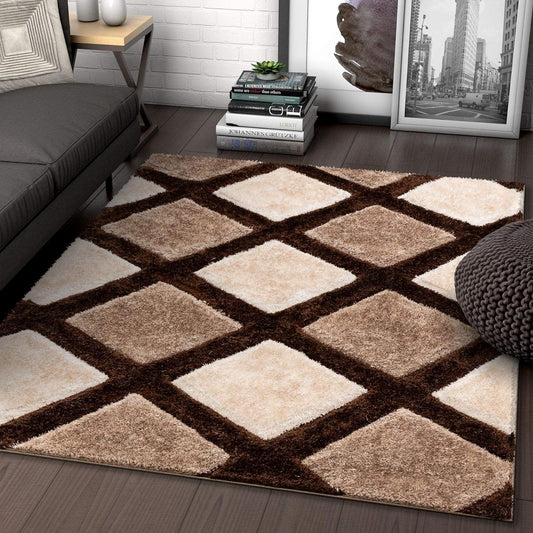 TIO's Soft Fluffy Shag Area Rugs, Non-Slip