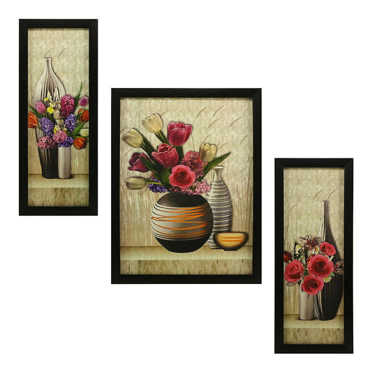 TIO's Floral Paintings, Set of 3