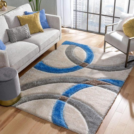 TIO's Soft Fluffy Shag Area Rugs, Non-Slip