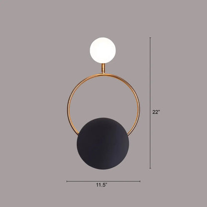 TIO's Dot Spot (Gold) Wall Light | Gold and Black Finish