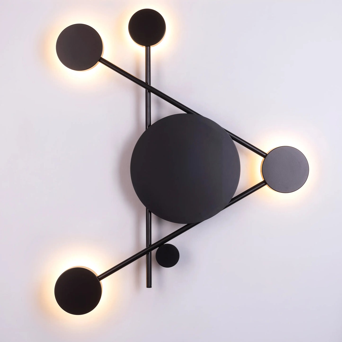 TIO's On A Lark (Black, Built-In LED) Wall Light | Black Finish