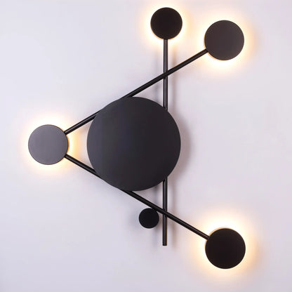 TIO's On A Lark (Black, Built-In LED) Wall Light | Black Finish