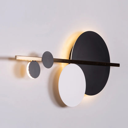 TIO's Polka Perfect (Gold, Built-In LED) Wall Light