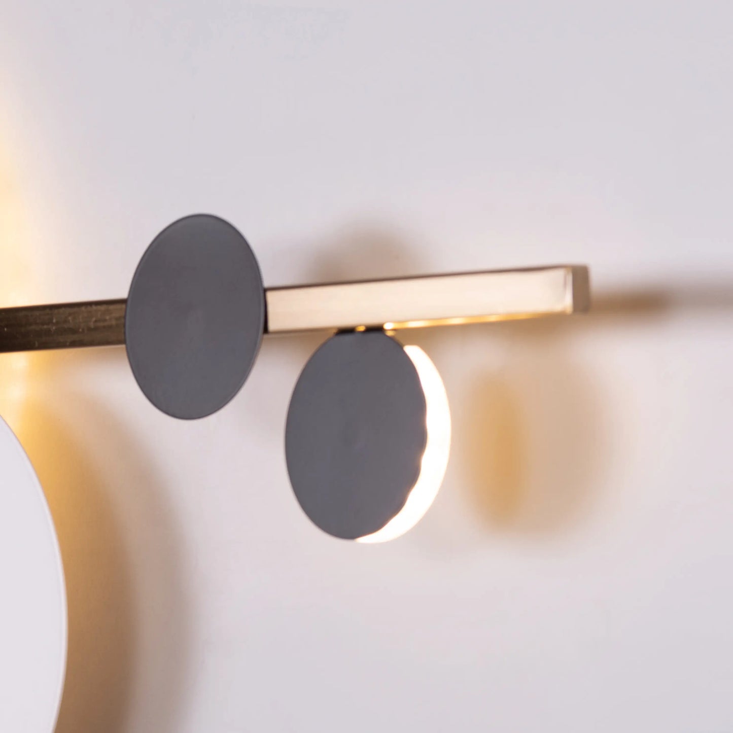 TIO's Polka Perfect (Gold, Built-In LED) Wall Light