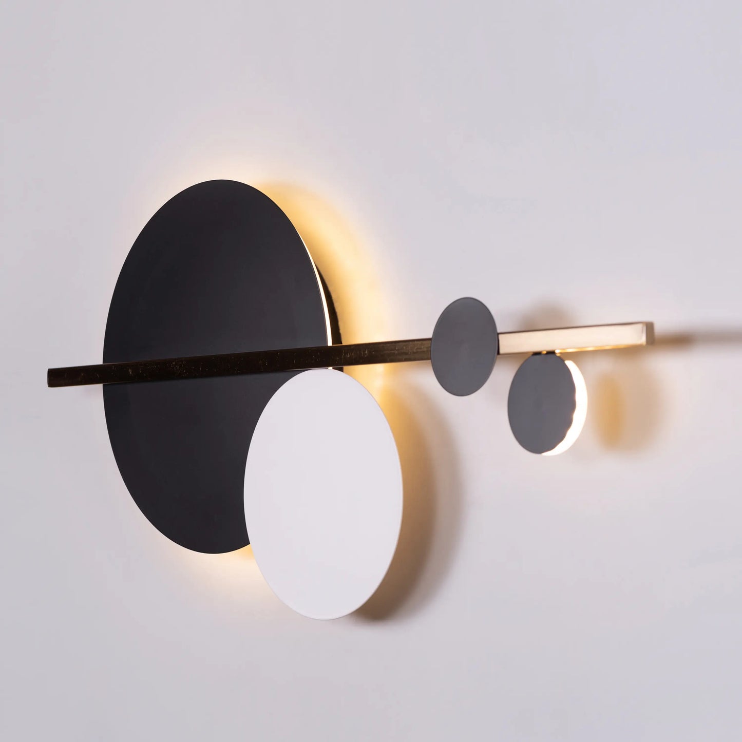 TIO's Polka Perfect (Gold, Built-In LED) Wall Light