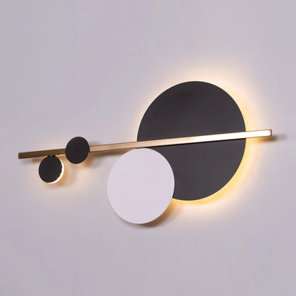 TIO's Polka Perfect (Gold, Built-In LED) Wall Light