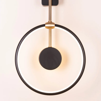 TIO's Curve (Black, Gold, Built-In LED) Wall Light