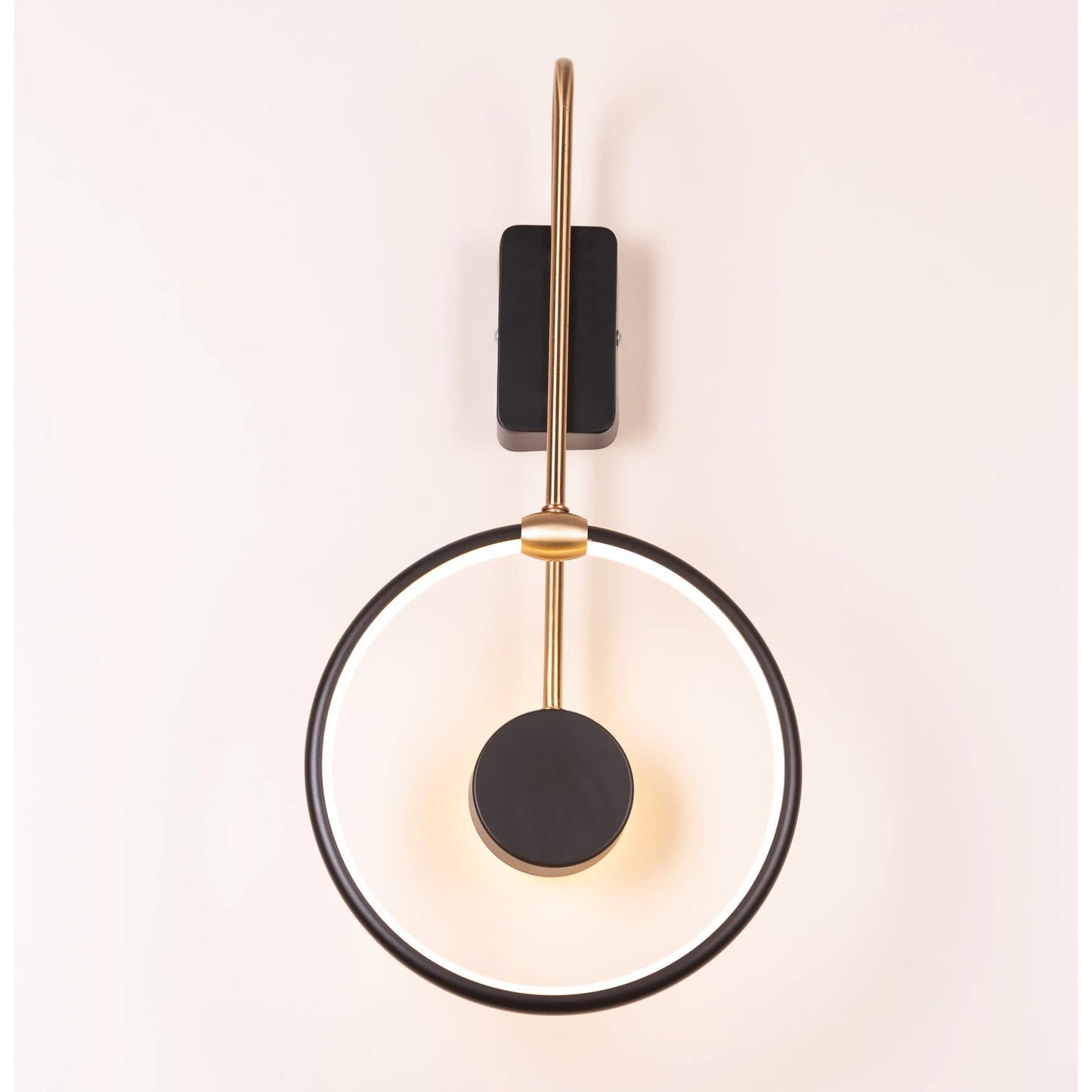 TIO's Curve (Black, Gold, Built-In LED) Wall Light